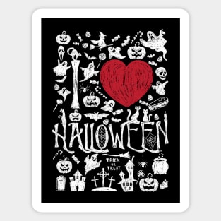 I love Halloween Sticker